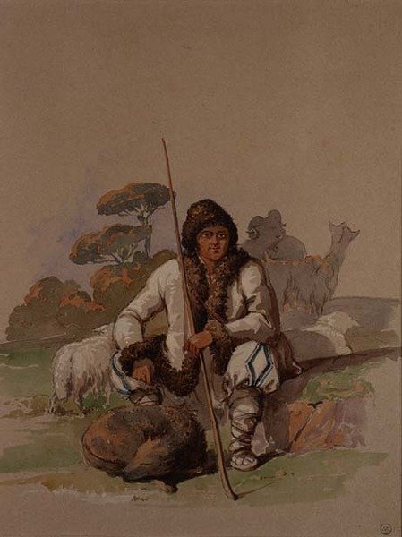Herder, ca. 1855 door Amadeo Preziosi
