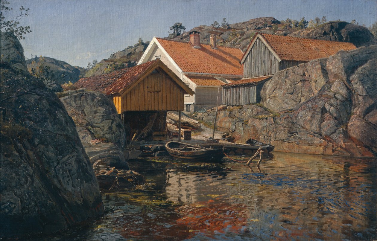 Tussen rotsen, Mol, Nye-Hellesund door Amaldus Nielsen