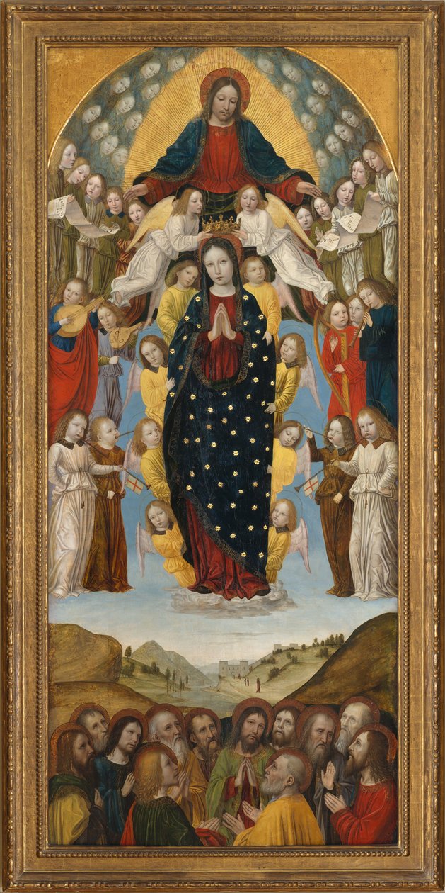 De Tenhemelopneming van de Maagd door Ambrogio Bergognone