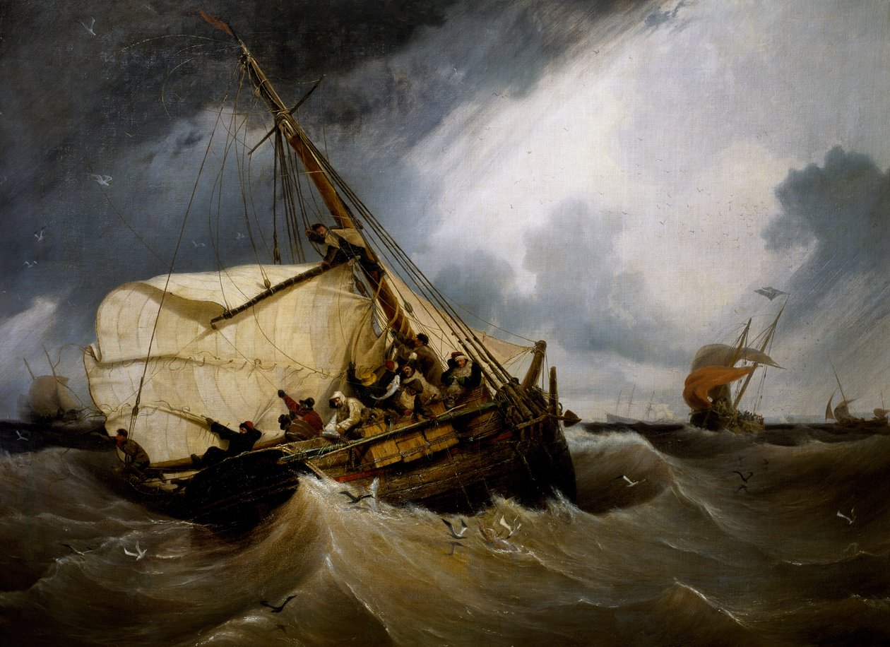 Kabeljauw vissen door Ambroise Louis Garneray