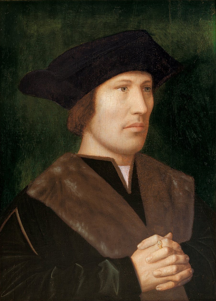 Biddende man door Ambrosius Benson