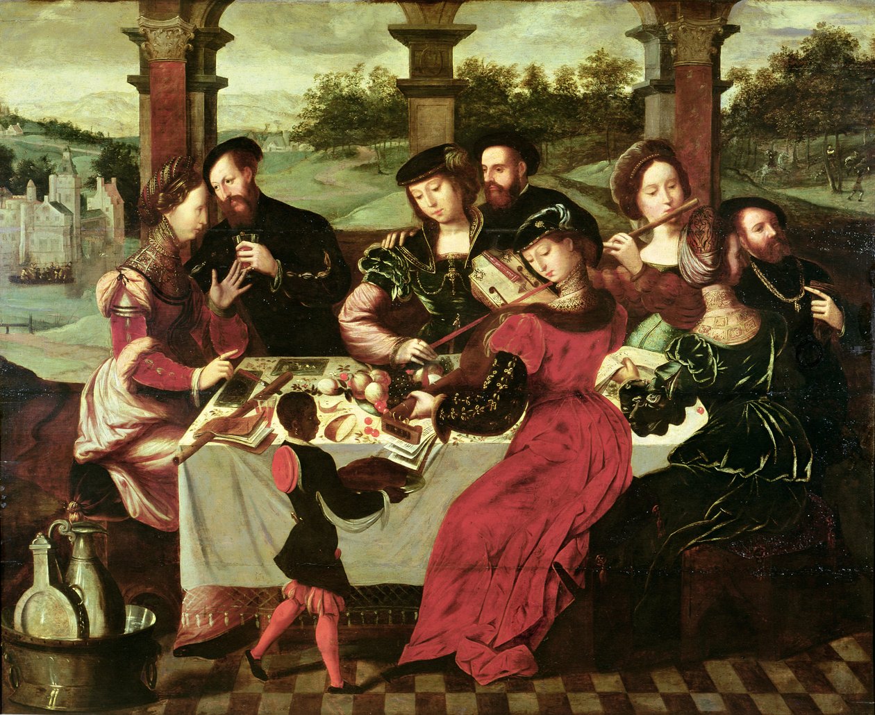Het Concert na de Maaltijd door Ambrosius Benson