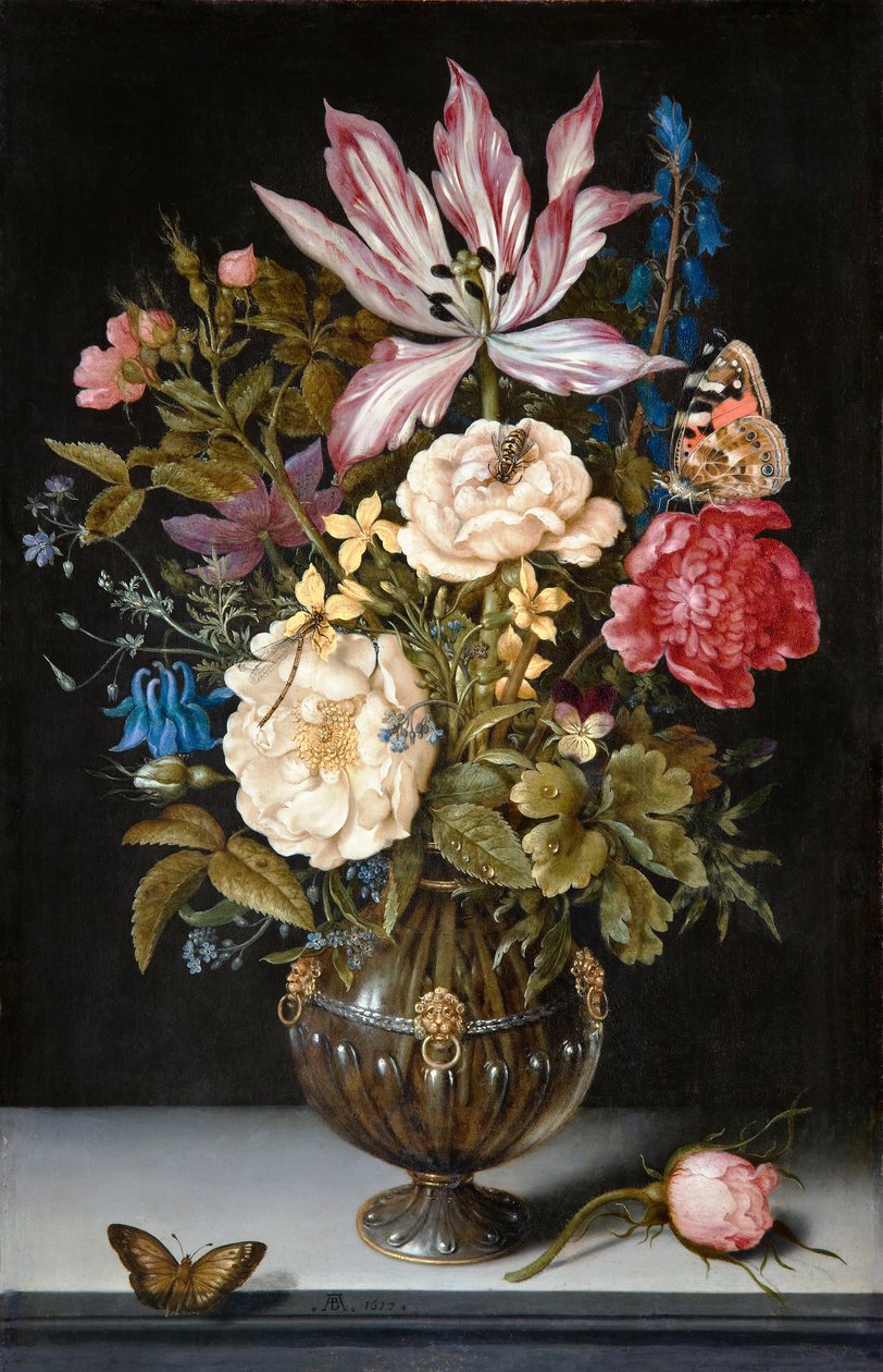 Stilleven met bloemen door Ambrosius the Elder Bosschaert