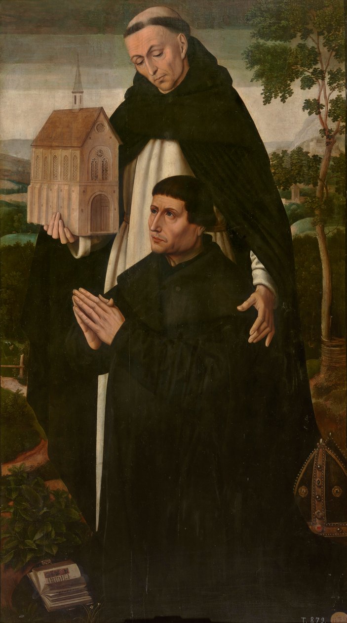 St Thomas en een donor door Ambrosius Benson
