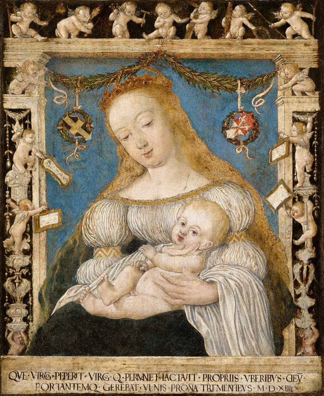 Maagd en kind door Ambrosius Holbein