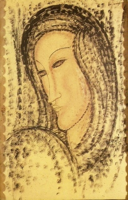 Portret van een jonge weduwe door Amedeo Modigliani