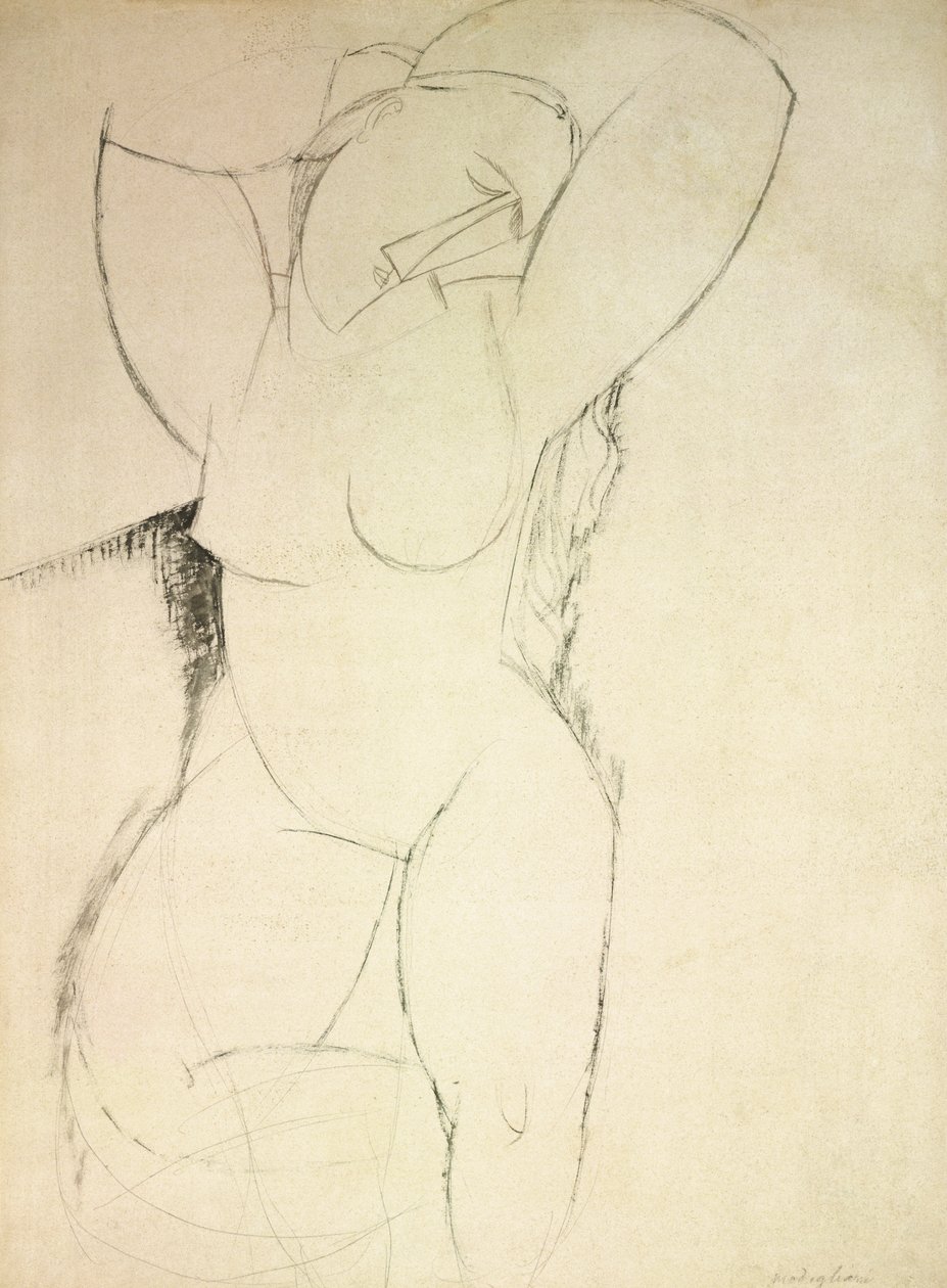Kariatide, c.1913-14 door Amedeo Modigliani