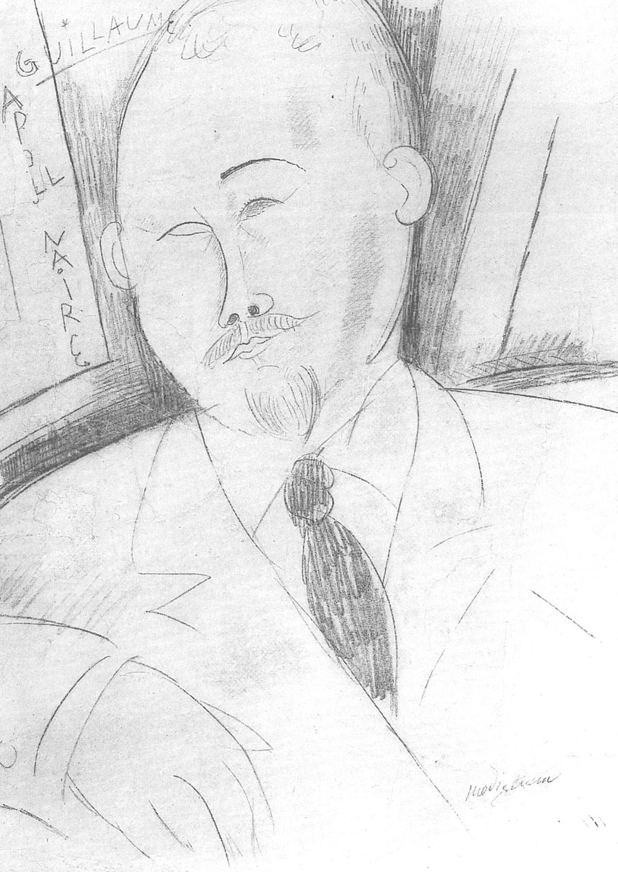 Guillaume Apollinaire door Amedeo Modigliani