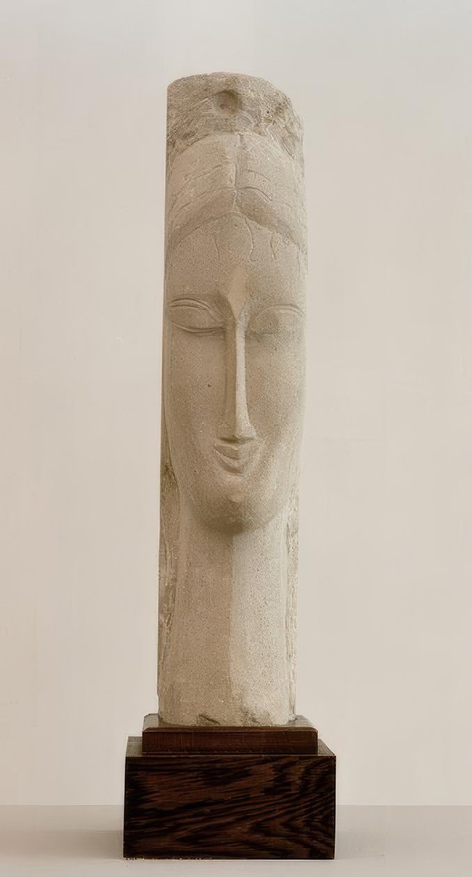 Hoofd van een vrouw door Amedeo Modigliani