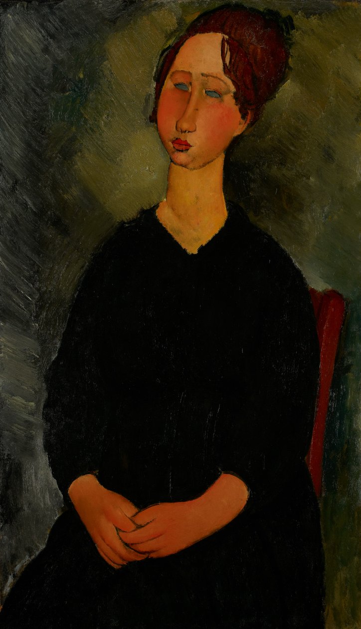Kleine dienstmeid, c.1916 door Amedeo Modigliani