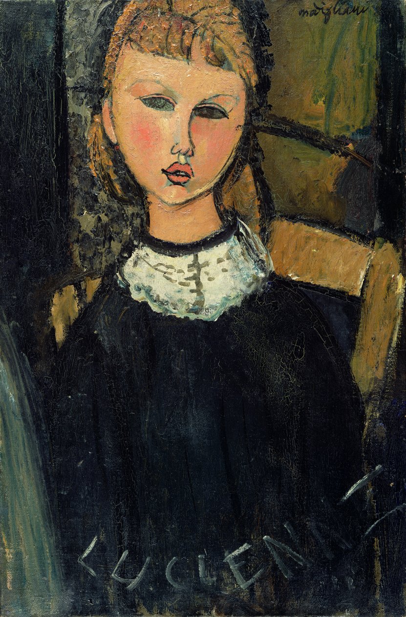 Lucienne, ca. 1916-17 door Amedeo Modigliani