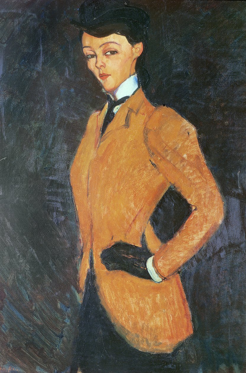 De Amazone, 1909 door Amedeo Modigliani