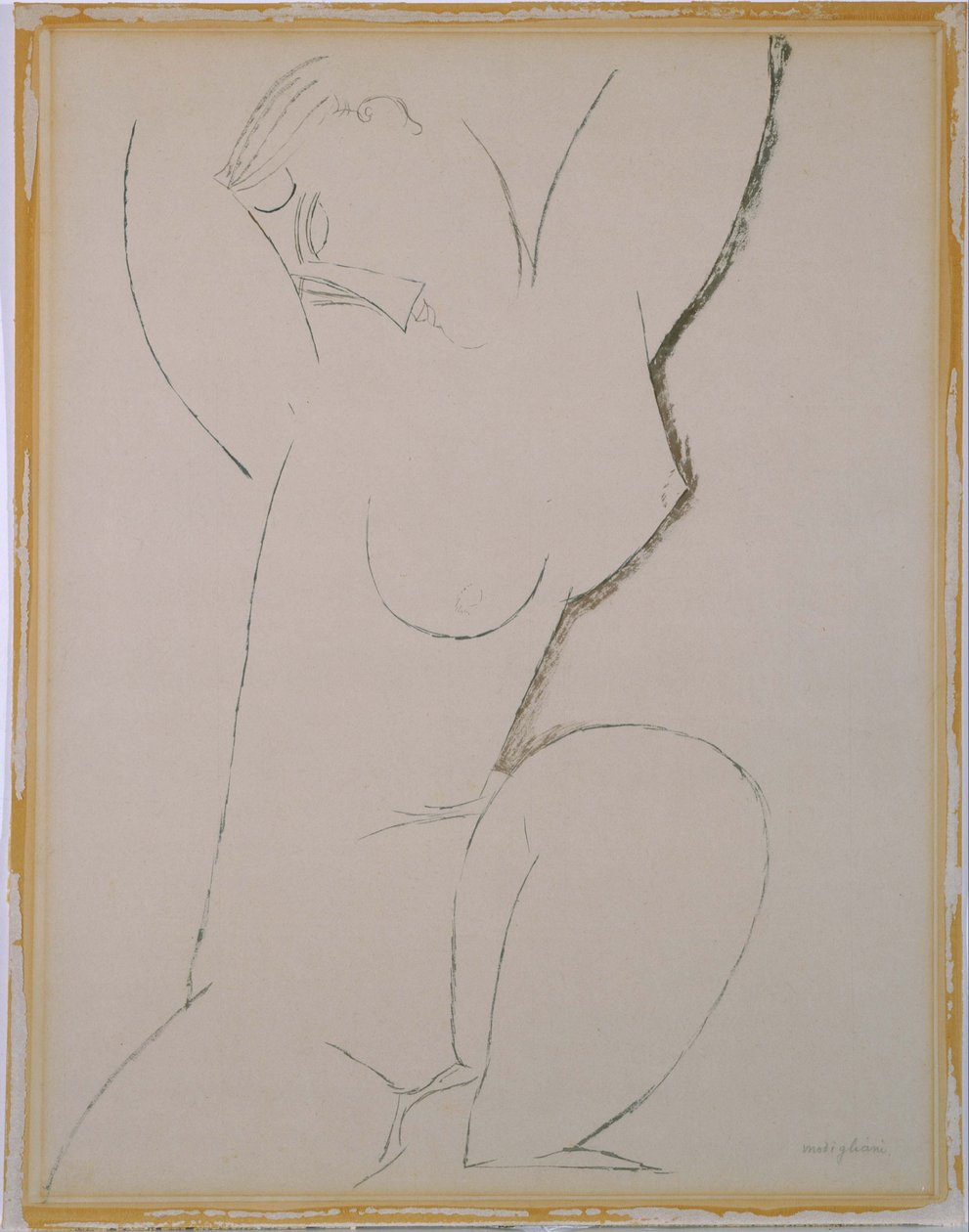Kariatide door Amedeo Modigliani