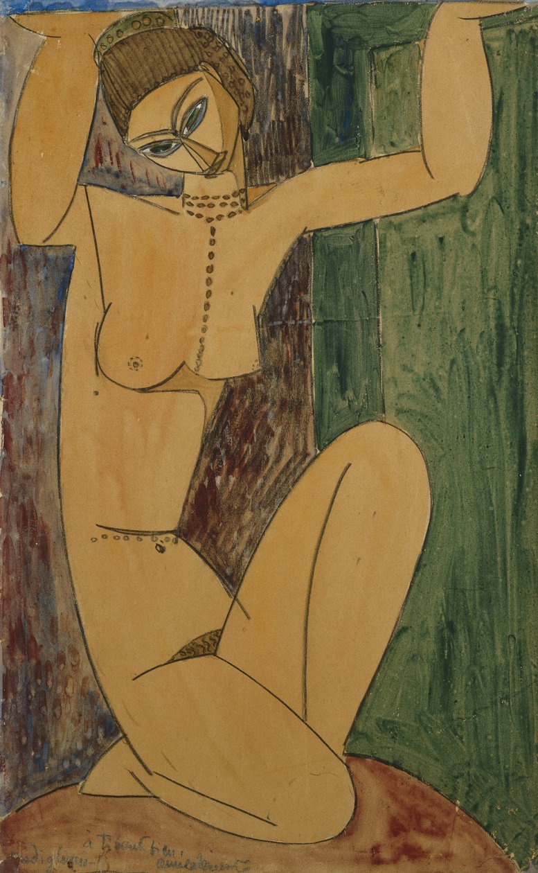 Kariatide door Amedeo Modigliani