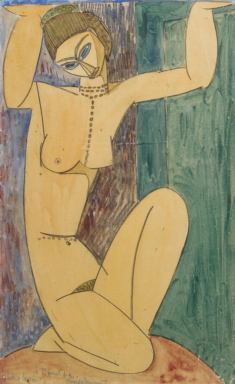 Frans:  Cariatide door Amedeo Modigliani