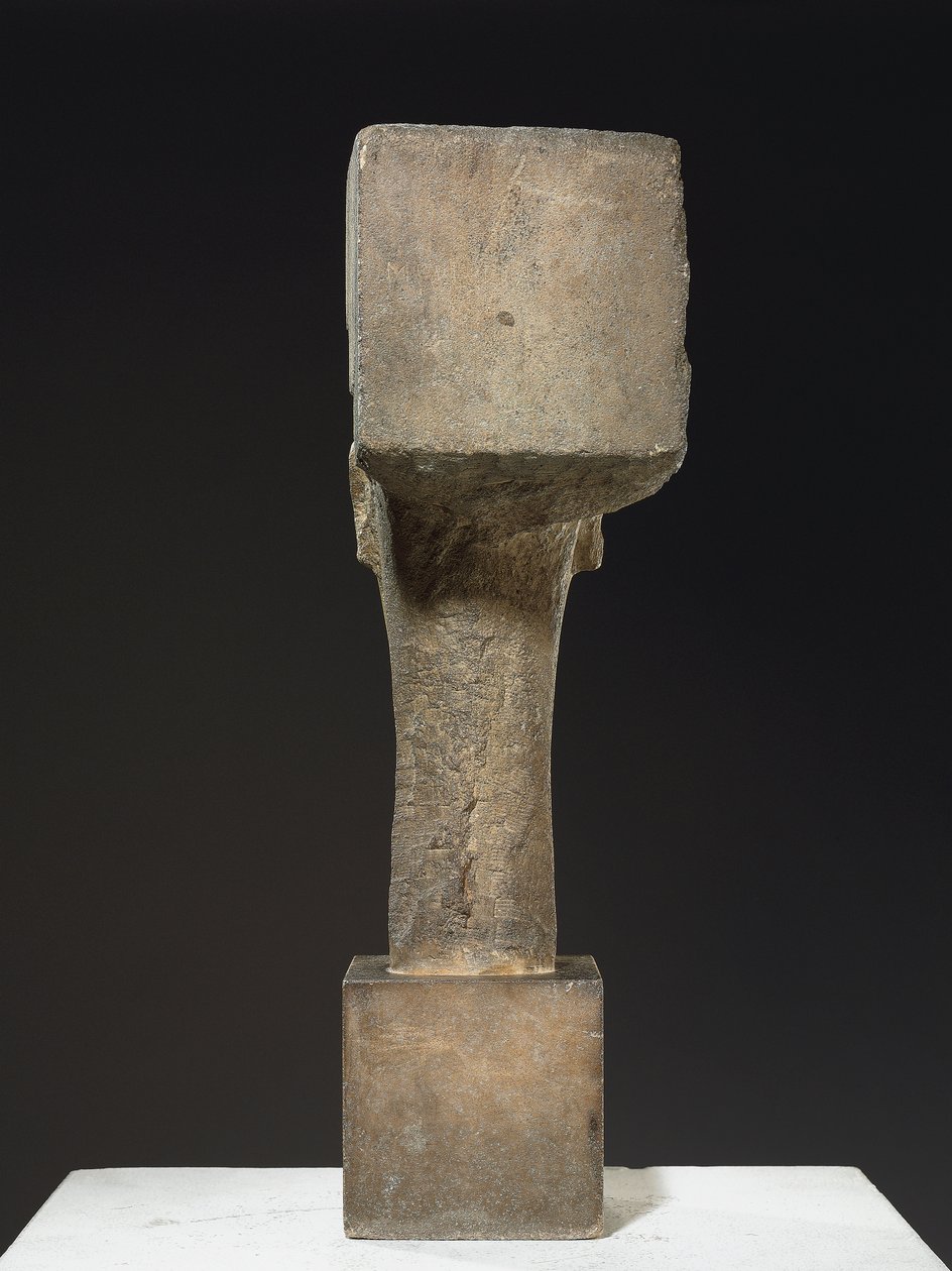 Hoofd, ca. 1910-12 door Amedeo Modigliani