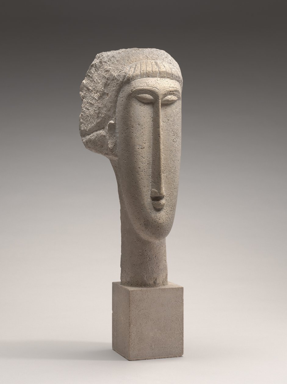 Hoofd van een vrouw, ca. 1910-1911 door Amedeo Modigliani