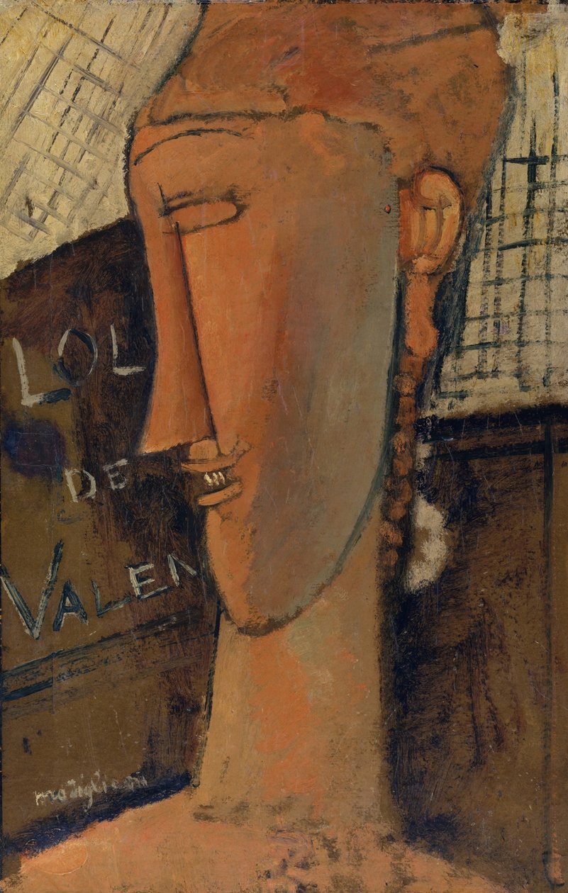 Lola de Valence, 1915 door Amedeo Modigliani