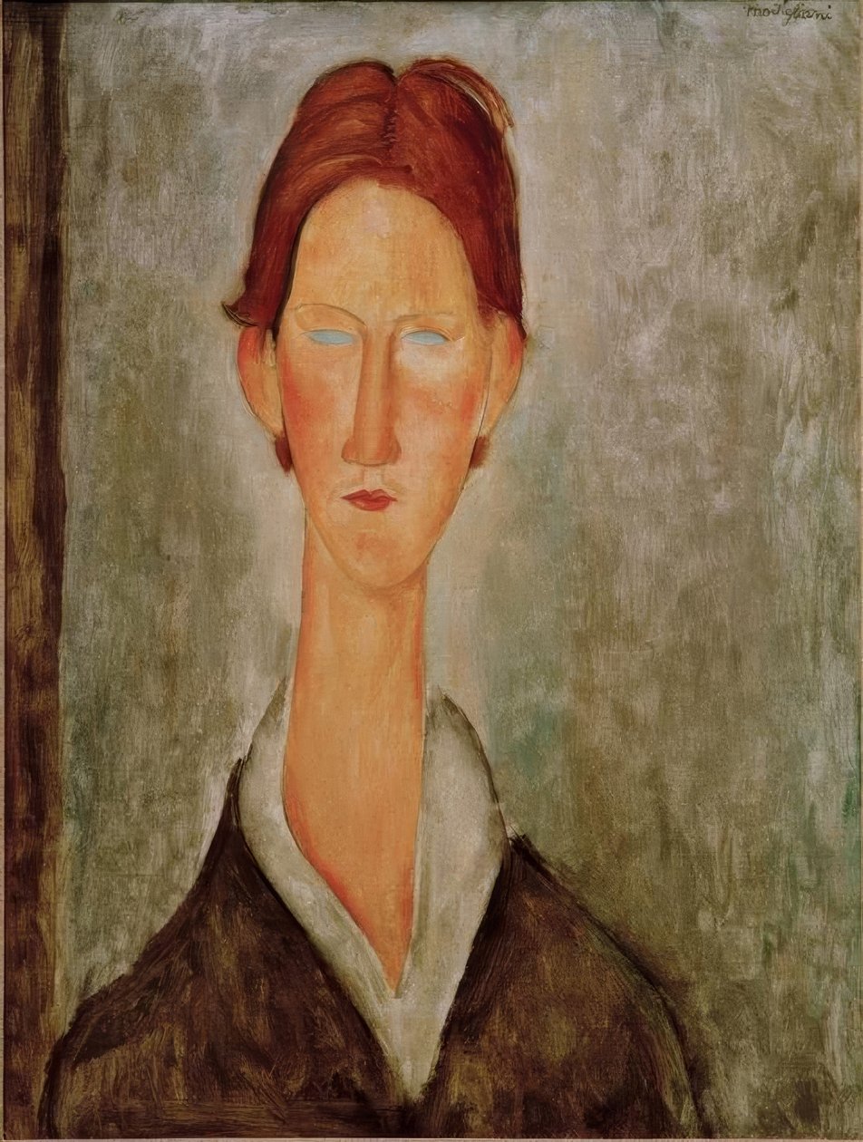De student door Amedeo Modigliani