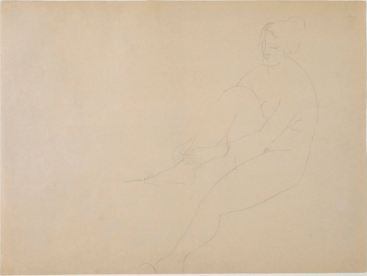 Naakt door Amedeo Modigliani