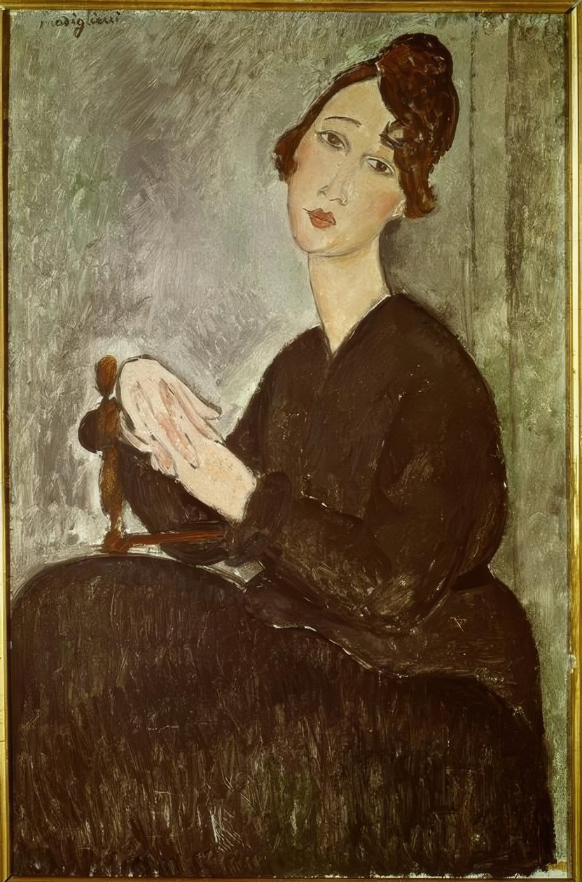 Portret van Dédie (Odette Hayden) door Amedeo Modigliani