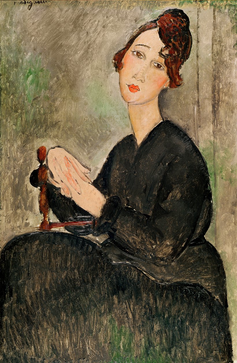 Portret van Dedie Hayden, 1918 door Amedeo Modigliani
