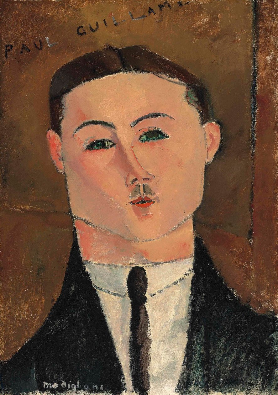Portret van Paul Guillaume door Amedeo Modigliani