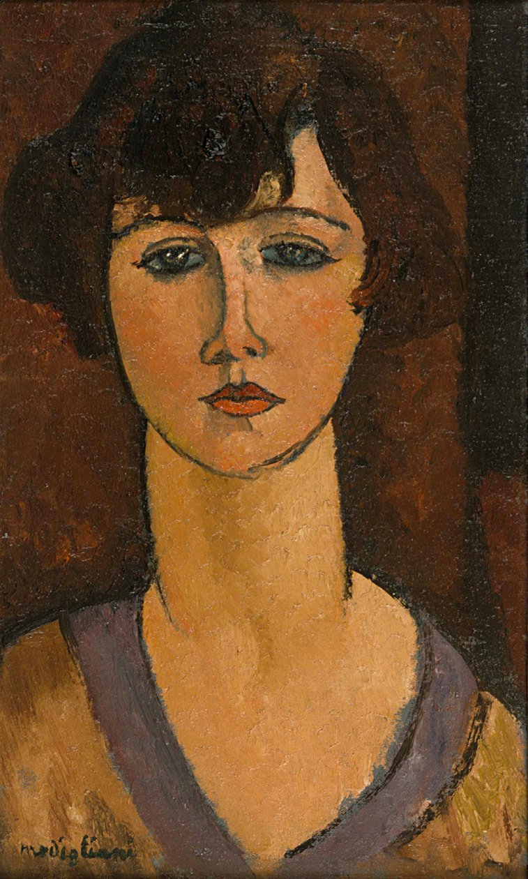 Portret van Élisabeth Fuss-Amoré door Amedeo Modigliani