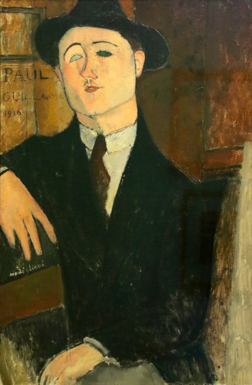 Portret van Paul Guillaume door Amedeo Modigliani