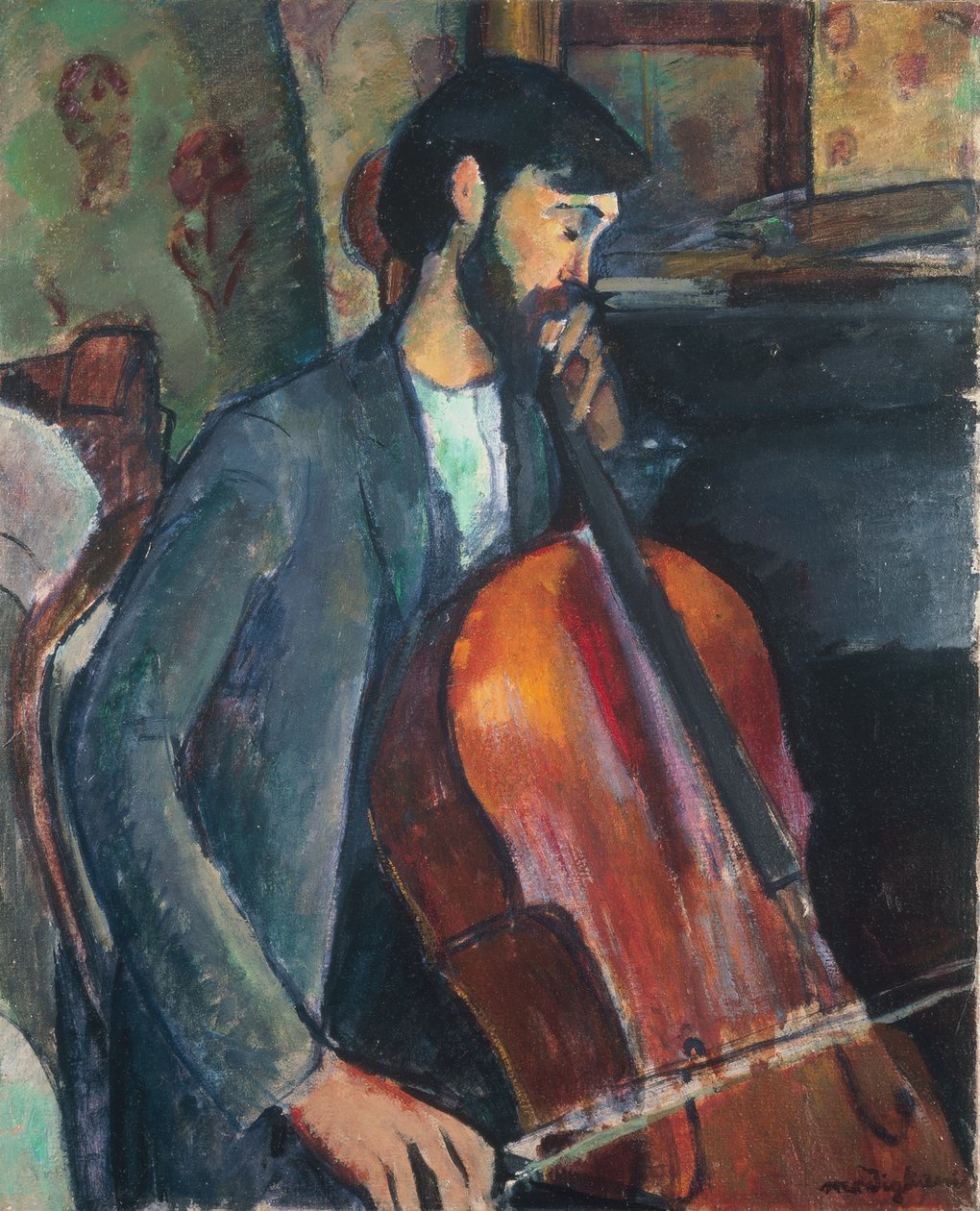 De Cellospeler door Amedeo Modigliani