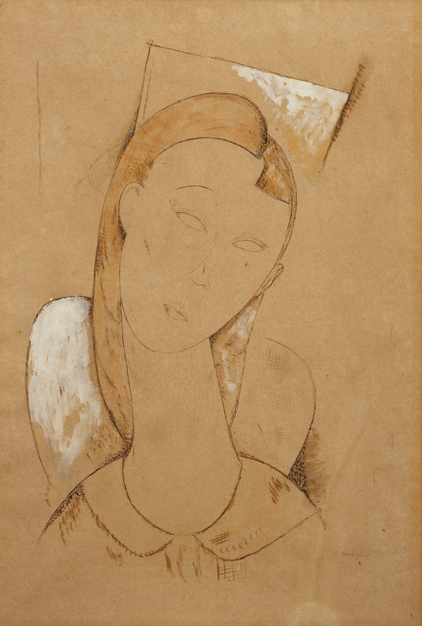 Jonge vrouw door Amedeo Modigliani