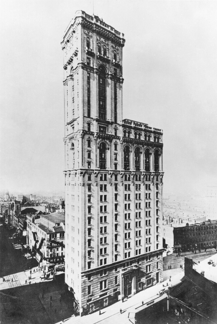 The Times Building, New York, ca. 1900 door American Photographer