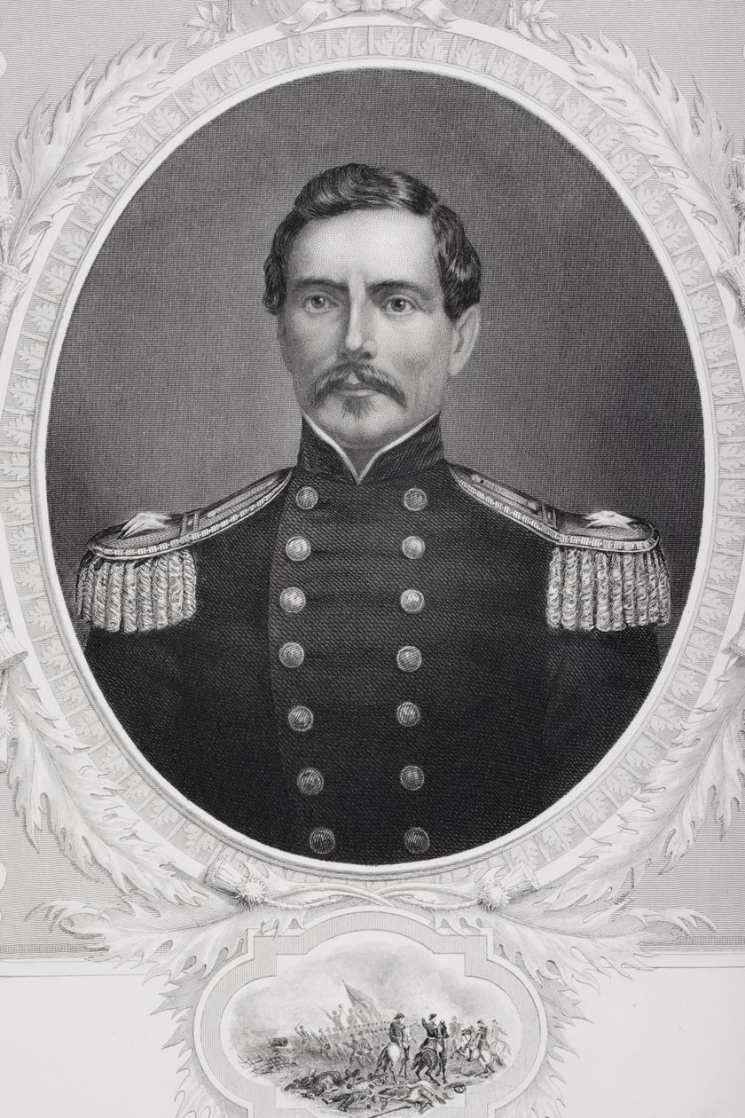 Portret van generaal Pierre Gustave Toutant Beauregard (1818-93) door American School