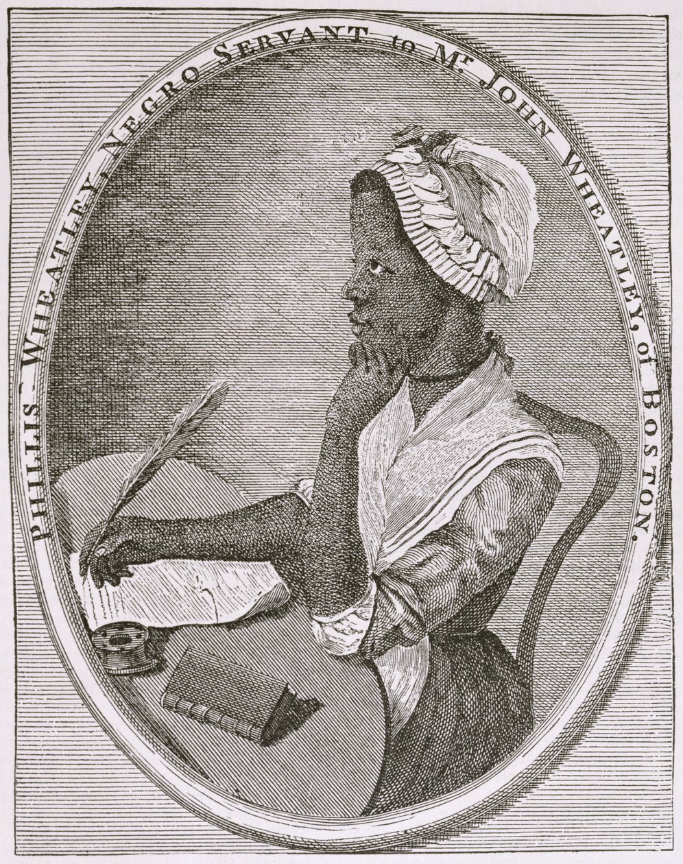 Portret van Phillis Wheatley door American School