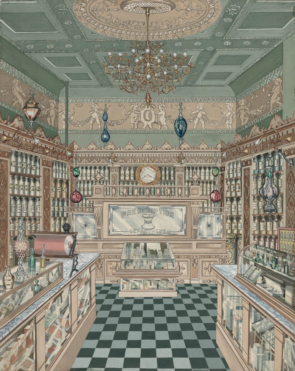 Apotheek door American 20th Century