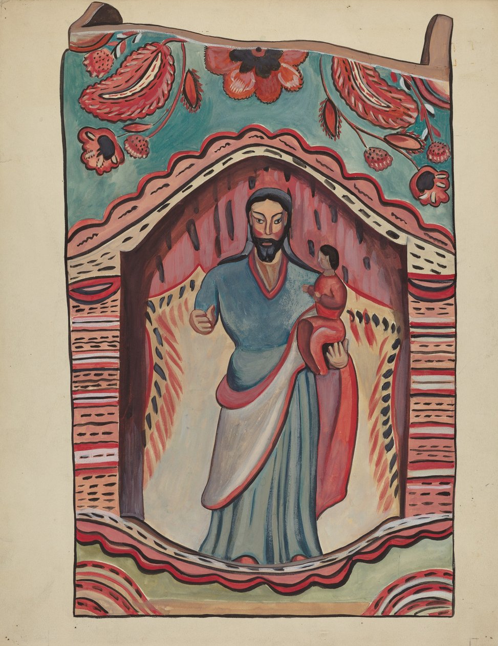 Retablo door American 20th Century