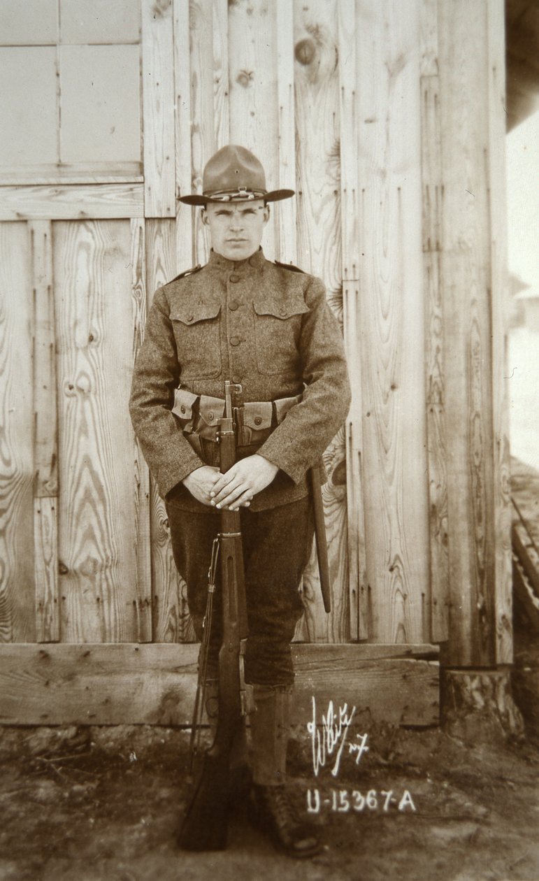 Amerikaanse infanterist uit de Eerste Wereldoorlog door American Photographer