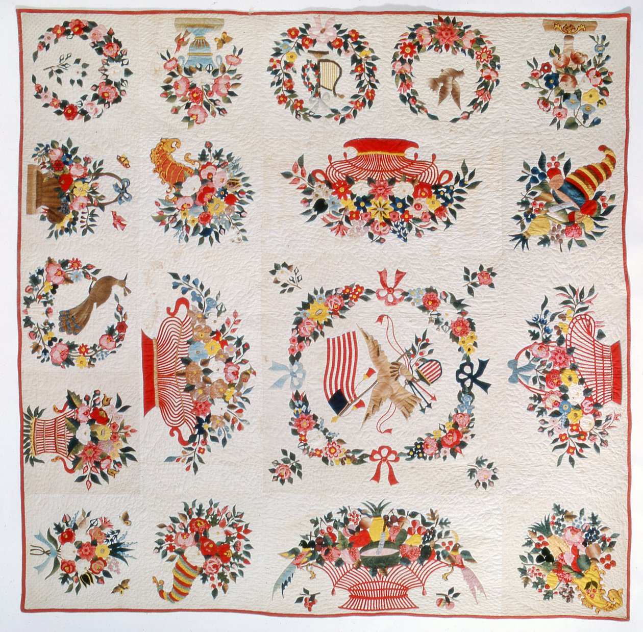 Vlag en Bloem quilt door American School