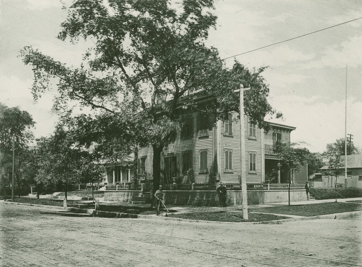 Huis van Abraham Lincoln in 1861 door American School