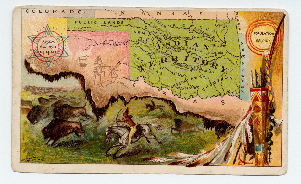 Indian Territory [Oklahoma], 1889 door American School