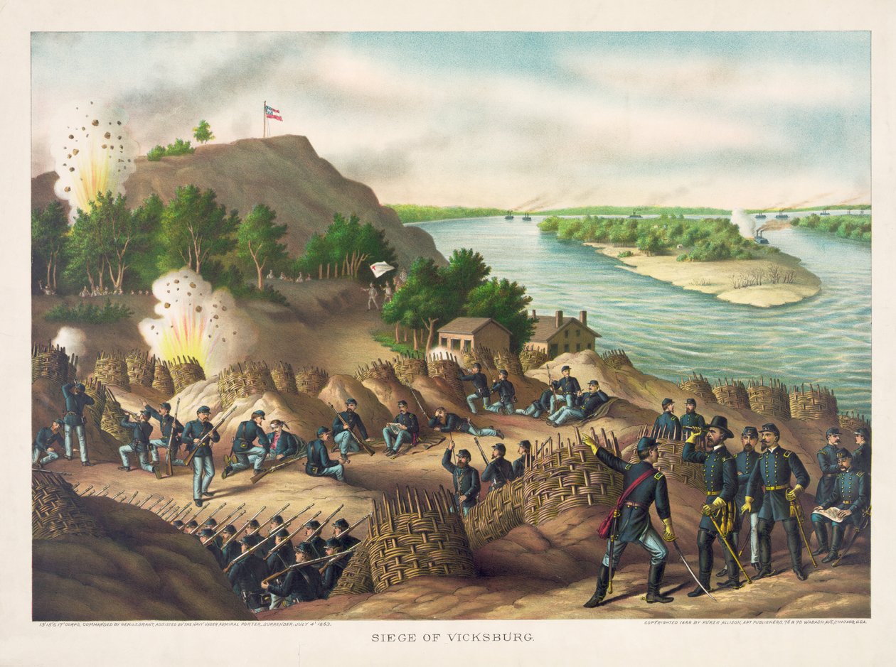 Belegering van Vicksburg--Overgave, 4 juli door American School