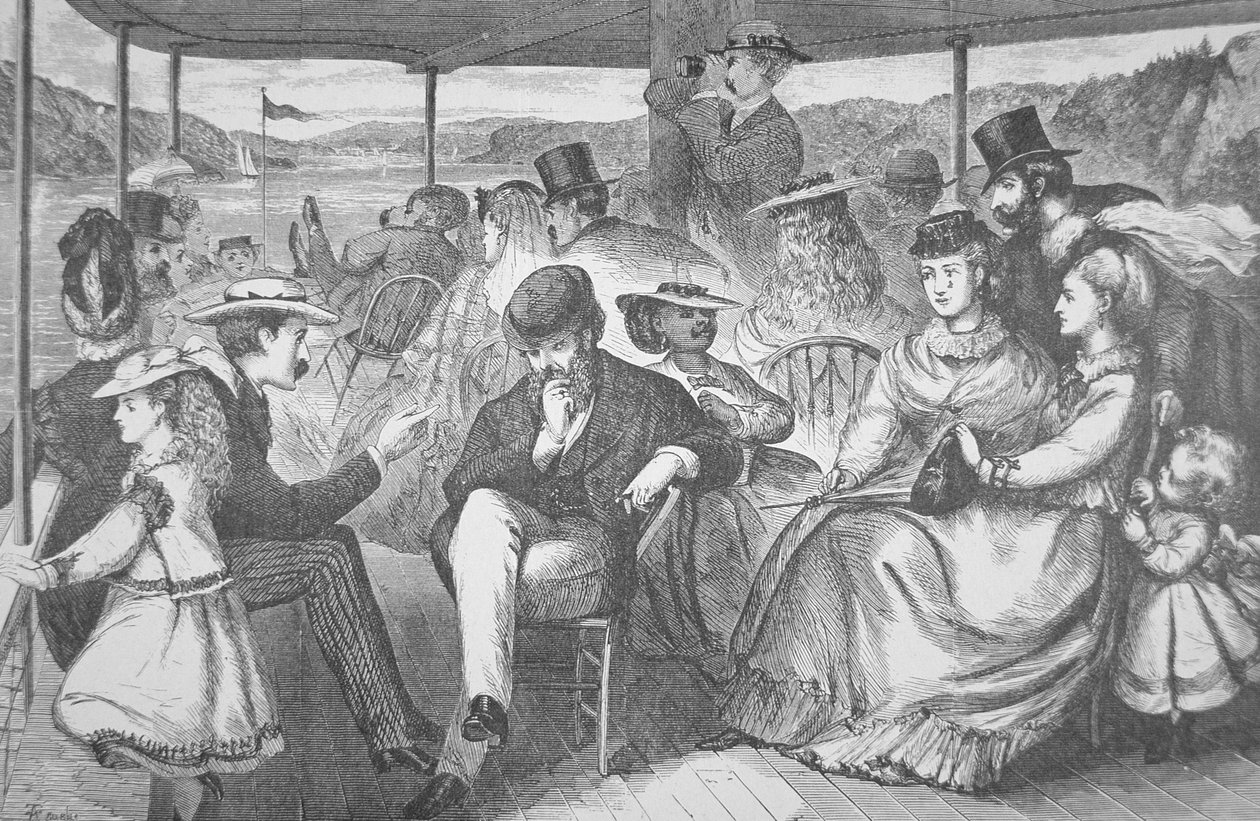 Reis op de Hudson River Steamer door American School