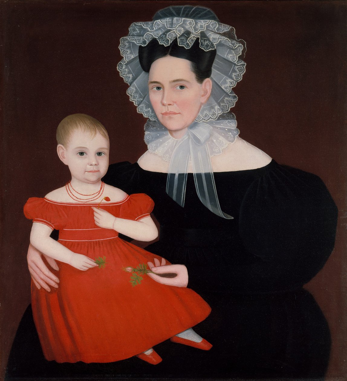 Mevrouw Mayer en dochter, 1835-40 door Ammi Phillips