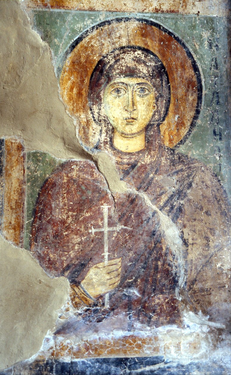 Sint Natalia door Ancient Russian frescos