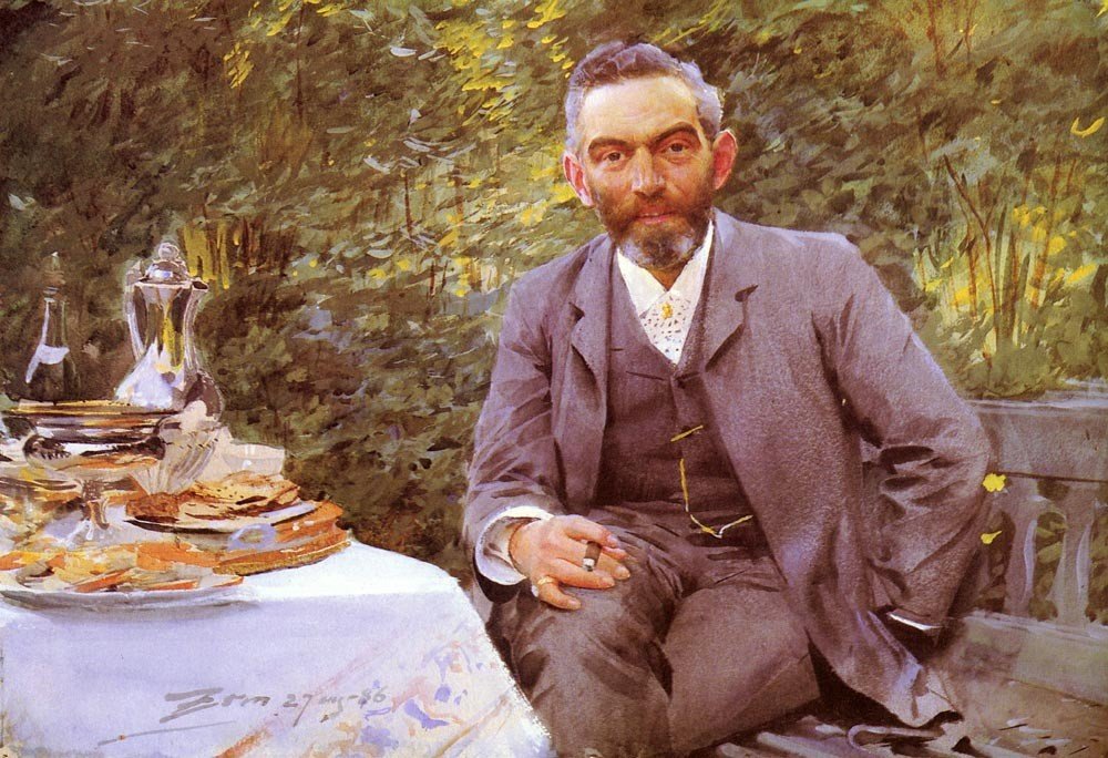 Ontbijt in het groen door Anders Leonard Zorn