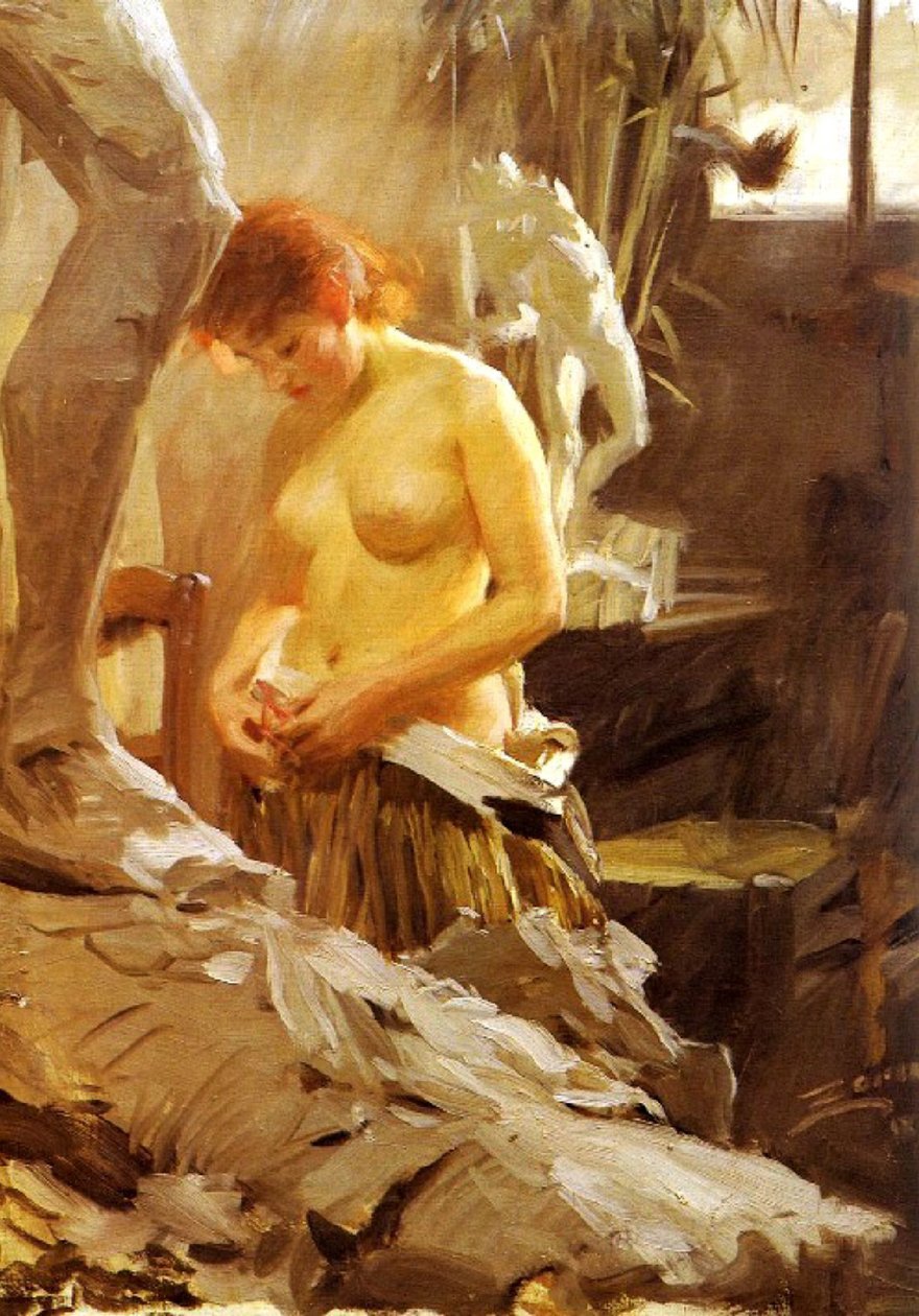 In Wikströms atelier door Anders Leonard Zorn