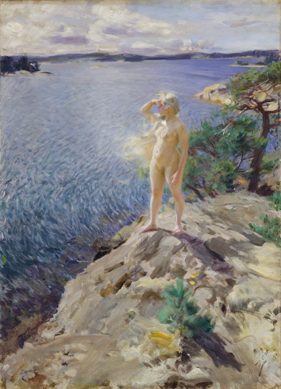 In de scheren door Anders Leonard Zorn