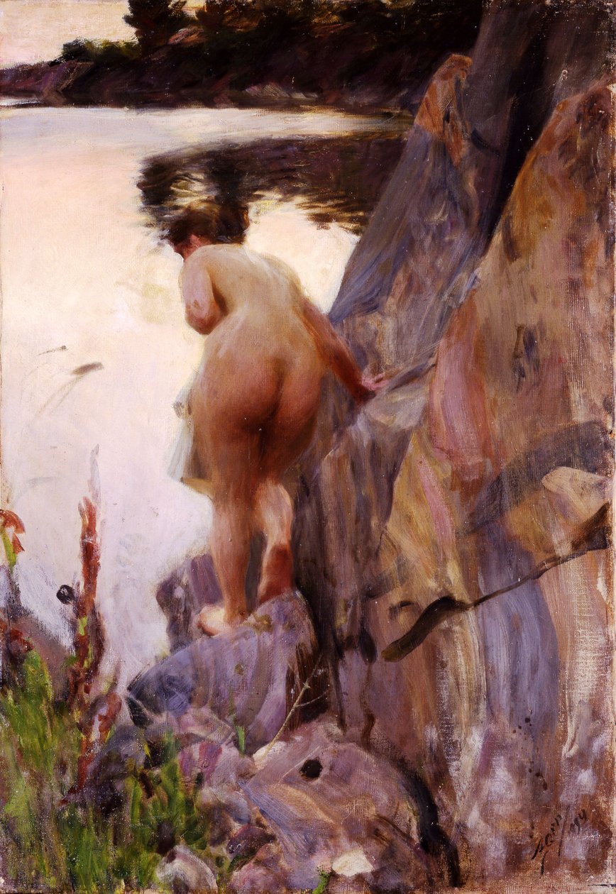Zomeravond door Anders Leonard Zorn