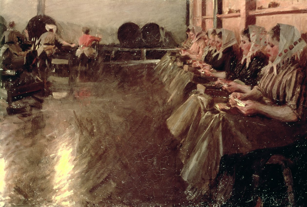 De grote brouwerij, 1890 door Anders Leonard Zorn