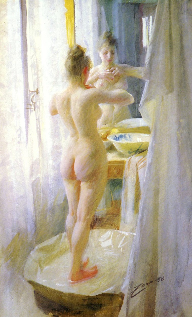 Het Bad door Anders Leonard Zorn